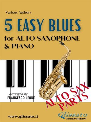 cover image of 5 Easy Blues--Alto Saxophone & Piano (Sax parts)